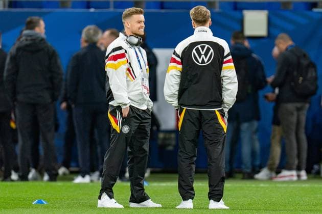 Chris Fuehrich Germany, 11 Maximilian Mittelstädt Germany, 18 France vs Germany, Men, Football, Test match, 22 03 2024 France vs Germany, Men, Football, Test match, 22 03 2024 Lyonn Copyright: xEibner-Pressefoto BahhoxKarax EP_FRA