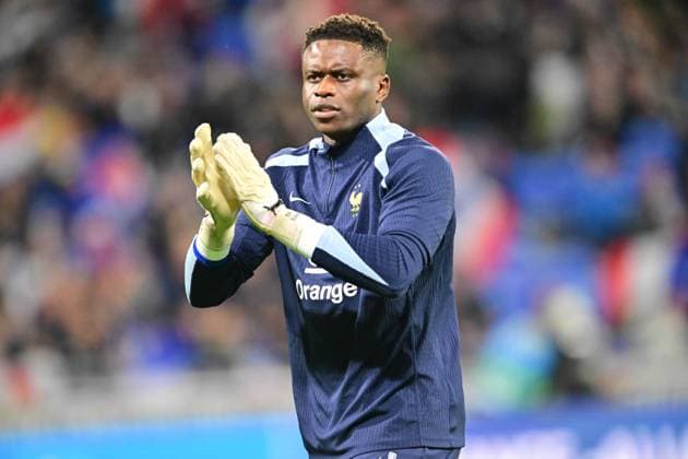 Brice Samba (france) FOOTBALL: France vs Allemagne - Amical - 23 03 2024 FredericChambert Panoramic 