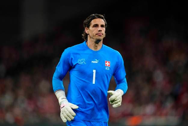 UEFA Friendly: Denmark versus Switzerland March 23 2024: Yann Sommer (Switzerland) looks on during a UEFA Friendly game, Denmark versus Switzerland, at Parken, Copenhagen, Denmark. Ulrik Pedersen CSM (Credit Image: Â Ulrik Pedersen Cal Media) Copenhagen Denmark EDITORIAL USE ONLY Copyright: xx ZUMA-20240323_zma_c04_058.jpg UlrikxPedersenx csmphotothree244526