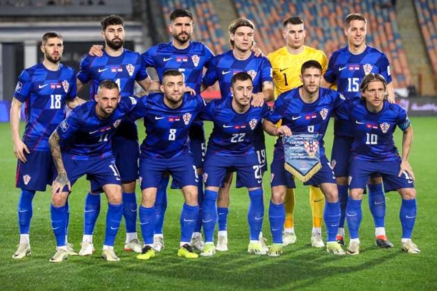 Tunisia v Croatia - FIFA Series 2024 Egypt CAIRO, EGYPT - MARCH 23: Players of Croatia pose for a photo prior to the FIFA Series 2024 Egypt match between Tunisia and Croatia at Cairo International on March 23, 2024 in Cairo, Egypt. MatijaxHabljak PIXSELL