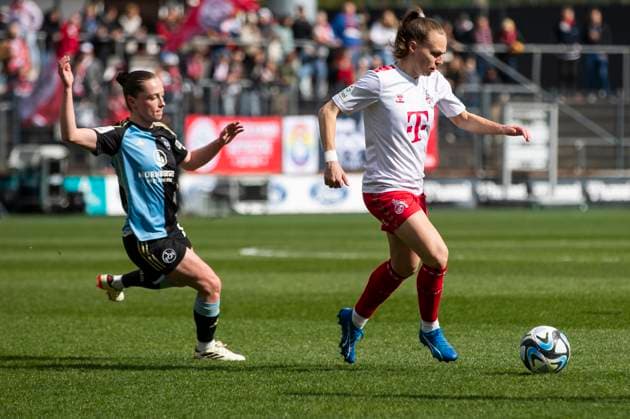 GOOGLE PIXEL Frauen Bundesliga 1 FC Köln 1 FC Nürnberg, 23 03 2024 Dora Zeller 1 FC Köln, 19 GOOGLE PIXEL Frauen Bundesliga, 1 FC Köln 1 FC Nürnberg, 17 Spieltag, am 23 03 2024, Franz Kremer Stadion, Köln DFL regulations prohibit any use of photographs as image sequences and or quasi video Copyright: xBEAUTIFULxSPORTS Meuselx
