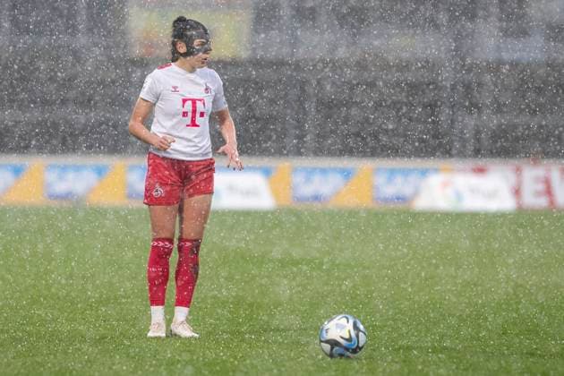 GOOGLE PIXEL Frauen Bundesliga 1 FC Köln 1 FC Nürnberg, 23 03 2024 Manjou Wilde 1 FC Köln, 7 GOOGLE PIXEL Frauen Bundesliga, 1 FC Köln 1 FC Nürnberg, 17 Spieltag, am 23 03 2024, Franz Kremer Stadion, Köln DFL regulations prohibit any use of photographs as image sequences and or quasi video Copyright: xBEAUTIFULxSPORTS Meuselx