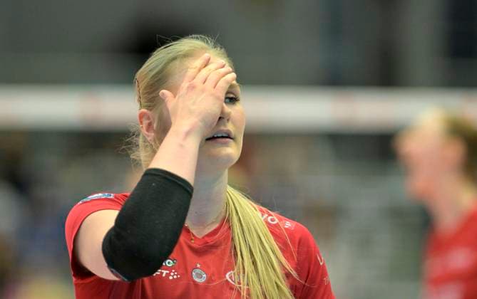 23 03 2024, Dresdens Hester Jasper, Volleyball, Bundesliga, play off quarter final, Dresdner SC VC Wiesbaden 2 3, Dresden Saxony