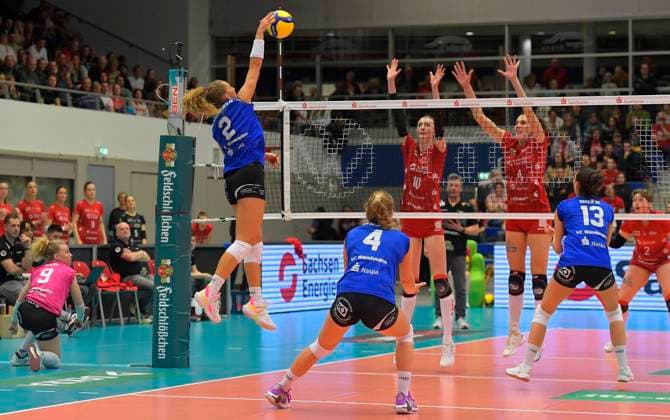 Volleyball, Women, BL, Dresdner SC - VC Wiesbaden
