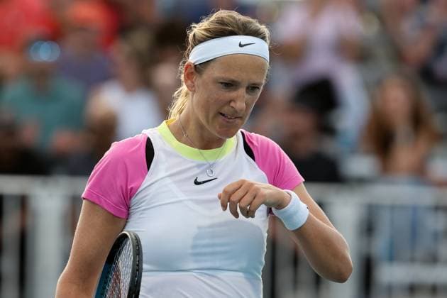 March 23, 2024, Miami Gardens, Florida, United States Of America: MIAMI GARDENS, FLORIDA - MARCH 21: Victoria Azarenka of Belarus defeats Qinwen Zheng of China in the second round on Day 6 of the Miami Open Presented by Itau at Hard Rock Stadium on March 21, 2024 in Miami Gardens, Florida....People: Victoria Azarenka Miami Open Presented by Itau 2024 - Day 8  - ZUMAs214 20240323_ada_s214_106 Copyright: xSMGx