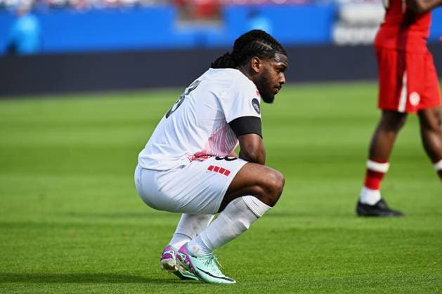 RECORD DATE NOT STATED CONCACAF NATIONS LEAGUE 2023-2024 Canada 2-0 Trinidad and Tobago - Play In Daniel Phillips of Trinidad during the Play In match between Canada and Trinidad and Tobago as part of the 2024 Concacaf Nations League, for the pass to the Copa America in the United States 2024, at Toyota Stadium, Frisco, Texas, on March 23, 2024. FRISCO TEXAS UNITED STATES  Copyright: xDavidxLeahx 20240323161835_CNL_24_PLAY_IN_CAN_TRI_PHILLIPS167