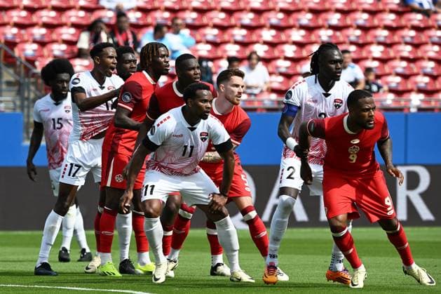 RECORD DATE NOT STATED CONCACAF NATIONS LEAGUE 2023-2024 Canada vs Trinidad and Tobago - Play In Levi Garcia of Trinidad during the Play In match between Canada and Trinidad and Tobago as part of the 2024 Concacaf Nations League, for the pass to the Copa America in the United States 2024, at Toyota Stadium, Frisco, Texas, on March 23, 2024. FRISCO TEXAS UNITED STATES  Copyright: xDavidxLeahx 20240323143830_CNL_24_PLAY_IN_CAN_TRI_GARCIA81