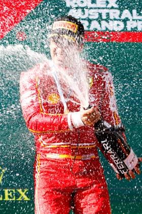 March 24, 2024, Melbourne, Victoria, Australia: MELBOURNE, AUSTRALIA - MARCH 24: Carlos Sainz of Spain and Scuderia Ferrari after winning the 2024 Australian Grand Prix at Albert Park in Melbourne, Australia Melbourne Australia - ZUMAp121 20240324_zsp_p121_020 Copyright: xChrisxPutnamx