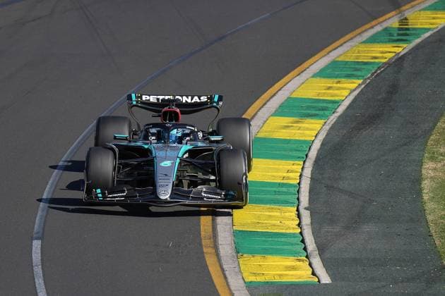 FORMULA 1 ROLEX AUSTRALIAN GRAND PRIX 2024 24 03 2024, Albert Park Circuit, Melbourne, FORMULA 1 ROLEX AUSTRALIAN GRAND PRIX 2024 ,in the picture George Russell GBR , Mercedes AMG Petronas Formula One Team nordphotoxGmbHx xBratic nph00250