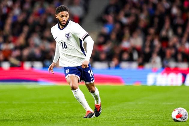 England v Brazil Friendly 23 03 2024. Joe Gomez (16) of England during the Friendly match between England and Brazil at Wembley Stadium, London, England on 23 March 2024. Editorial use only , Copyright: xNigelxKeenex PSI-19285-0136
