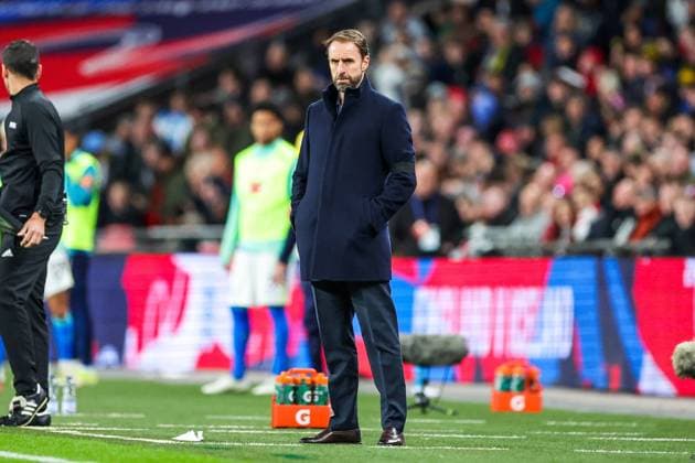 England v Brazil Friendly 23 03 2024. Gareth Southgate Manager of England during the Friendly match between England and Brazil at Wembley Stadium, London, England on 23 March 2024. Editorial use only , Copyright: xNigelxKeenex PSI-19285-0141