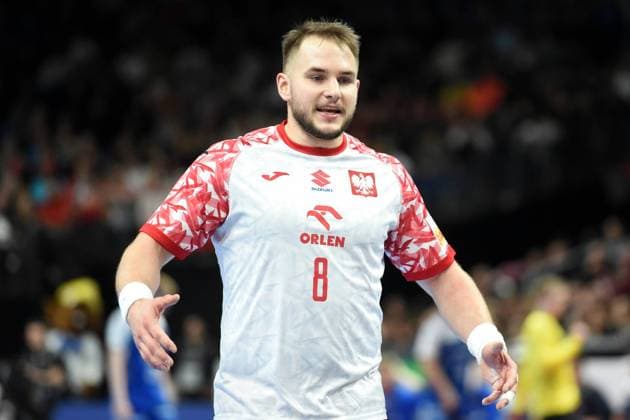 Handball I Men I EHF EURO 2024 I Group D I Matchday 3 I Poland Faroe Islands I 13 01 2024 Bartlomiej Bis 8, Poland Berlin Mercedes Benz Arena Berlin Germany Copyright: xLobeca JanxKirschnerx