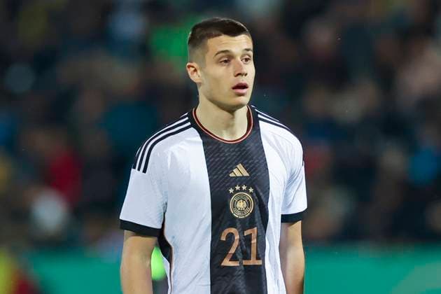 Nicolo Tresoldi Germany looks disappointed, UEFA European Under 21 Championship Qualifying Group D, Germany vs Kosovo, Stadion an der Gellertstrasse, 22 03 2024, Chemnitz, Germany