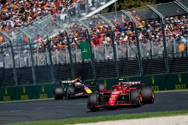 March 24, 2024, Melbourne, Australia: Spanish driver CARLOS SAINZ Jr (Scuderia Ferrari) drives during the 2024 FIA Formula 1 Australian Grand Prix at Albert Park Circuit in Melbourne, Australia. Melbourne Australia - ZUMAg147 20240324_fap_g147_008 Copyright: xJamesxGasperottix