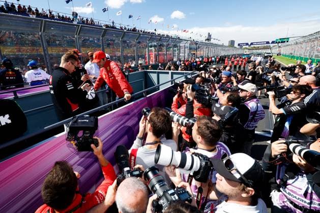 March 24, 2024, Melbourne, Victoria, Australia: MELBOURNE, AUSTRALIA - MARCH 24: Driver s parade on race day at the 2024 Australian Grand Prix at Albert Park in Melbourne, Australia Melbourne Australia - ZUMAp121 20240324_zsp_p121_045 Copyright: xChrisxPutnamx