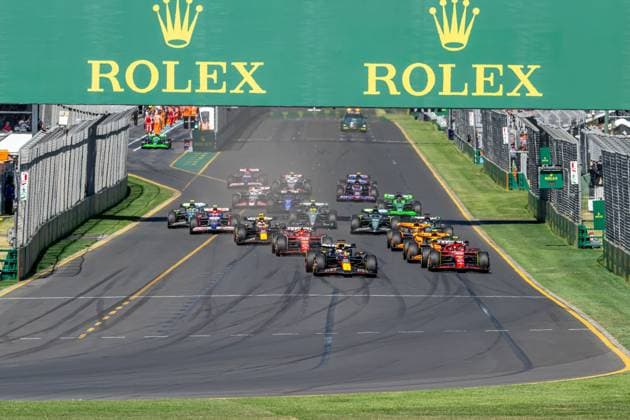 MELBOURNE, AUSTRALIA: Max Verstappen, racing for the Red Bull Racing team during the 2024 Formula 1 Australian Grand Prix at the Australia Albert Park Circuit in Melbourne, Australia