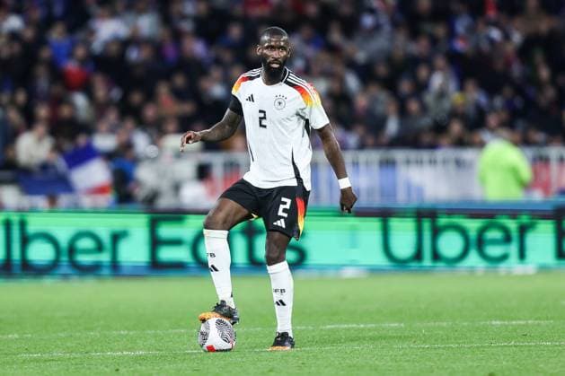 Sport, Football, UEFA international match season 2023 24 Friendly match France Germany 23 03 2024, Groupama Stadium Lyon Antonio Rüdiger Germany, 2 Lyon Groupama Stadium France