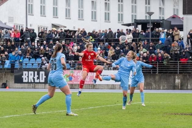 Soccer, Women, Season 2023 2024, Regionalliga Nordost 15 Matchday , FC Viktoria 1889 Berlin 1 FC Union Berlin, f l Anna Höfker FC Viktoria 1889 Berlin , Lisa Heiseler 1 Women 1 FC Union scores the goal to 1 0, Manieke Anouk Dekker FC Viktoria 1889 Berlin , 24 03 2024, Copyright: xMatthiasxKochx