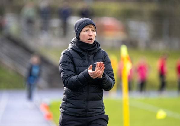 Soccer, Women, Season 2023 2024, Regionalliga Nordost 15 Matchday , FC Viktoria 1889 Berlin 1 FC Union Berlin, Coach Ailien Poese 1 Women 1 FC Union , 24 03 2024, Copyright: xMatthiasxKochx