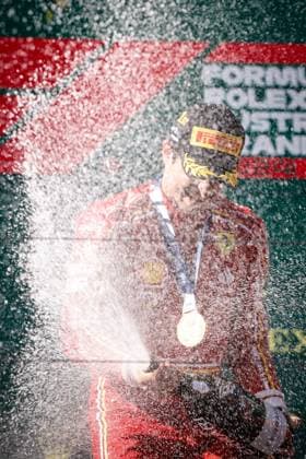 March 24, 2024, Melbourne, Victoria, Australia: MELBOURNE, AUSTRALIA - MARCH 24: Carlos Sainz of Spain and Scuderia Ferrari after winning the 2024 Australian Grand Prix at Albert Park in Melbourne, Australia Melbourne Australia - ZUMAp121 20240324_zsp_p121_147 Copyright: xChrisxPutnamx