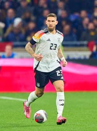 Robert Andrich, DFB 23 in the friendly match FRANCE - GERMANY 0-2 FRANKREICH - DEUTSCHLAND 0-2 in preparation for European Championships 2024 on Mar 23, 2024 in Lyon, France.