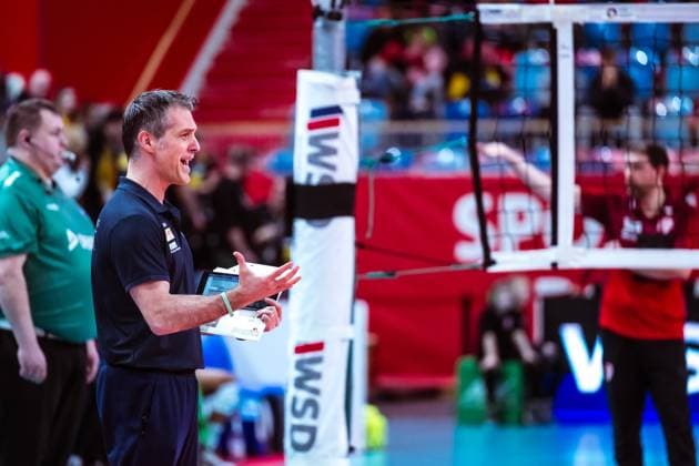 VBL Volleyball Bundesliga SC Potsdam VfB Suhl LOTTO Thüringen PlayOffs, 24 03 2024 VBL Volleyball Bundesliga SC Potsdam VfB Suhl LOTTO Thüringen 24 03 2024 Copyright: xBEAUTIFULxSPORTS NicolxMarschallx
