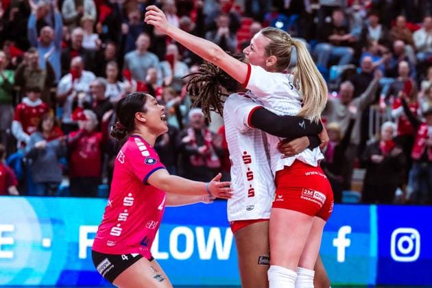 VBL Volleyball Bundesliga SC Potsdam VfB Suhl LOTTO Thüringen PlayOffs, 24 03 2024 VBL Volleyball Bundesliga SC Potsdam VfB Suhl LOTTO Thüringen 24 03 2024 Copyright: xBEAUTIFULxSPORTS NicolxMarschallx
