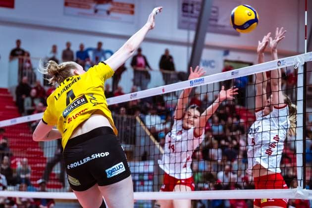 VBL Volleyball Bundesliga SC Potsdam VfB Suhl LOTTO Thüringen PlayOffs, 24 03 2024 VBL Volleyball Bundesliga SC Potsdam VfB Suhl LOTTO Thüringen 24 03 2024 Copyright: xBEAUTIFULxSPORTS NicolxMarschallx