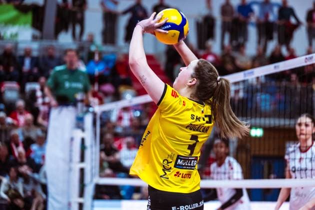 VBL Volleyball Bundesliga SC Potsdam VfB Suhl LOTTO Thüringen PlayOffs, 24 03 2024 VBL Volleyball Bundesliga SC Potsdam VfB Suhl LOTTO Thüringen 24 03 2024 Copyright: xBEAUTIFULxSPORTS NicolxMarschallx