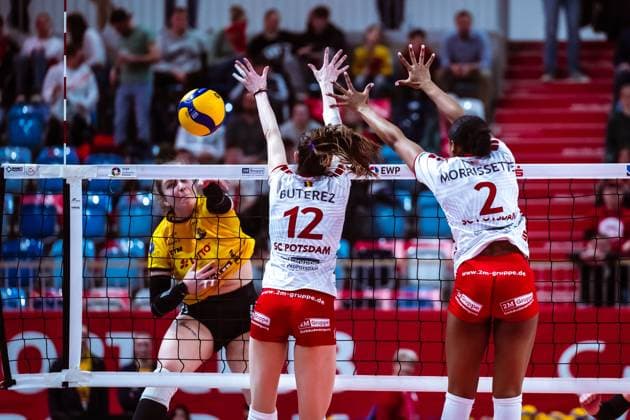 VBL Volleyball Bundesliga SC Potsdam VfB Suhl LOTTO Thüringen PlayOffs, 24 03 2024 VBL Volleyball Bundesliga SC Potsdam VfB Suhl LOTTO Thüringen 24 03 2024 Copyright: xBEAUTIFULxSPORTS NicolxMarschallx