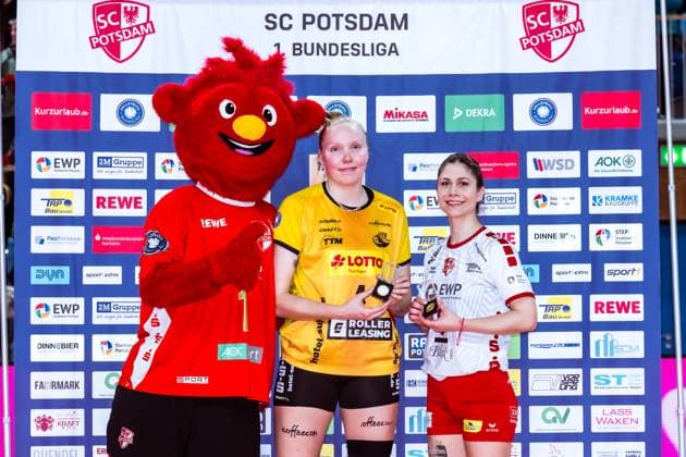 VBL Volleyball Bundesliga SC Potsdam VfB Suhl LOTTO Thüringen PlayOffs, 24 03 2024 VBL Volleyball Bundesliga SC Potsdam VfB Suhl LOTTO Thüringen 24 03 2024 Copyright: xBEAUTIFULxSPORTS NicolxMarschallx
