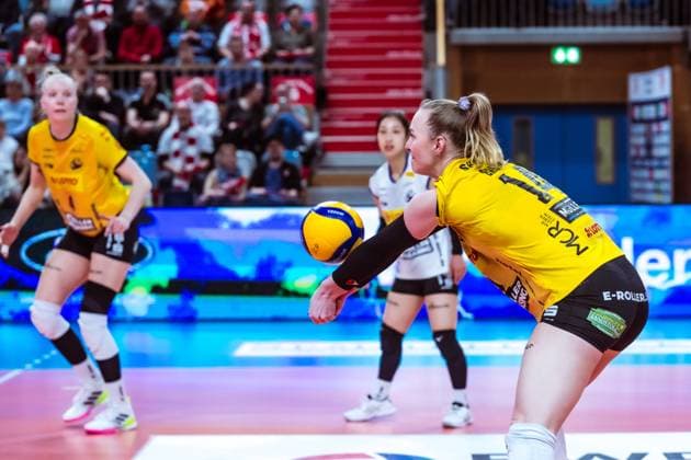 VBL Volleyball Bundesliga SC Potsdam VfB Suhl LOTTO Thüringen PlayOffs, 24 03 2024 VBL Volleyball Bundesliga SC Potsdam VfB Suhl LOTTO Thüringen 24 03 2024 Copyright: xBEAUTIFULxSPORTS NicolxMarschallx