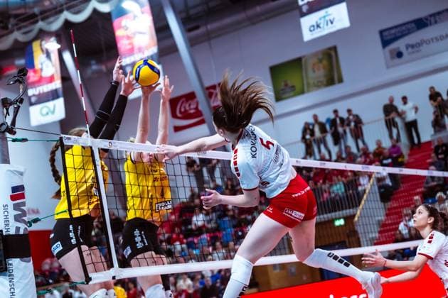 VBL Volleyball Bundesliga SC Potsdam VfB Suhl LOTTO Thüringen PlayOffs, 24 03 2024 VBL Volleyball Bundesliga SC Potsdam VfB Suhl LOTTO Thüringen 24 03 2024 Copyright: xBEAUTIFULxSPORTS NicolxMarschallx