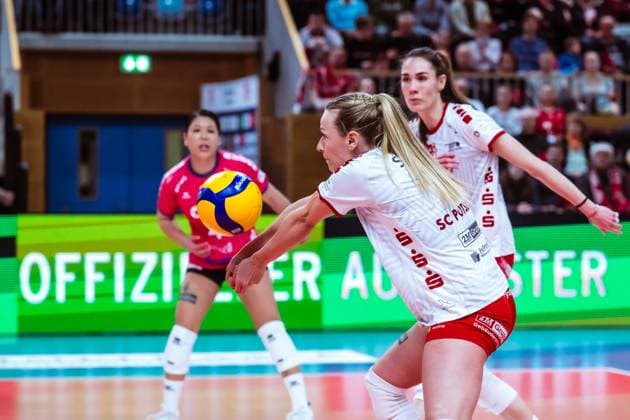 VBL Volleyball Bundesliga SC Potsdam VfB Suhl LOTTO Thüringen PlayOffs, 24 03 2024 VBL Volleyball Bundesliga SC Potsdam VfB Suhl LOTTO Thüringen 24 03 2024 Copyright: xBEAUTIFULxSPORTS NicolxMarschallx