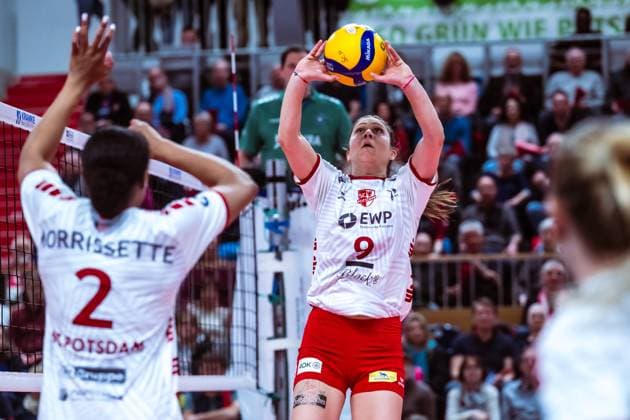 VBL Volleyball Bundesliga SC Potsdam VfB Suhl LOTTO Thüringen PlayOffs, 24 03 2024 VBL Volleyball Bundesliga SC Potsdam VfB Suhl LOTTO Thüringen 24 03 2024 Copyright: xBEAUTIFULxSPORTS NicolxMarschallx