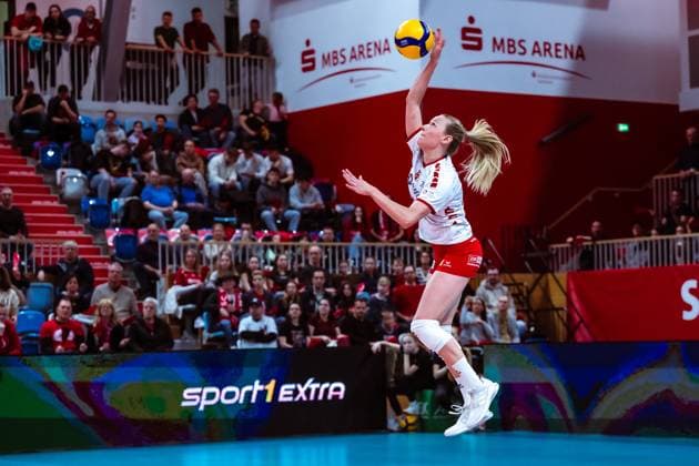VBL Volleyball Bundesliga SC Potsdam VfB Suhl LOTTO Thüringen PlayOffs, 24 03 2024 VBL Volleyball Bundesliga SC Potsdam VfB Suhl LOTTO Thüringen 24 03 2024 Copyright: xBEAUTIFULxSPORTS NicolxMarschallx