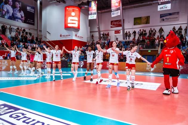 VBL Volleyball Bundesliga SC Potsdam VfB Suhl LOTTO Thüringen PlayOffs, 24 03 2024 VBL Volleyball Bundesliga SC Potsdam VfB Suhl LOTTO Thüringen 24 03 2024 Copyright: xBEAUTIFULxSPORTS NicolxMarschallx
