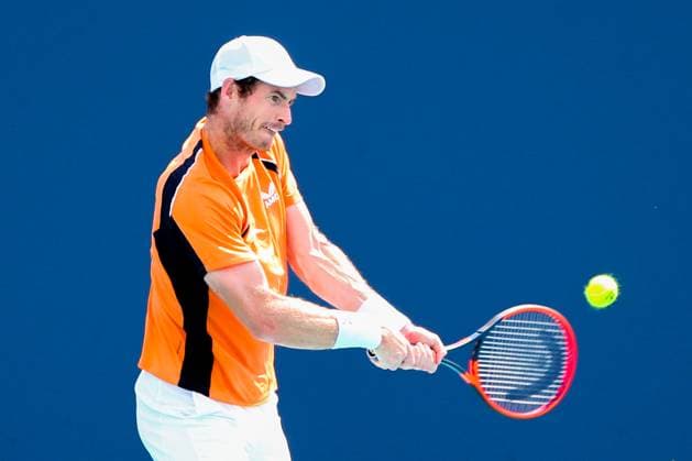 March 24, 2024, Miami Gardens, Florida, USA: Andy Murray (GBR) returns a shot to Tomas Machac (CZE) during the third round of men s singles at the 2024 Miami Open presented by Itau at Hard Rock Stadium. Miami Gardens USA - ZUMAw109 20240324_fap_w109_037 Copyright: xDebbyxWongx