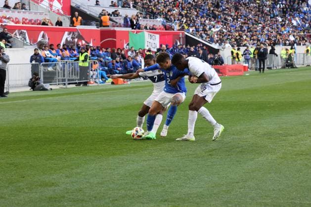 RECORD DATE NOT STATED Friendly Soccer Game SPO) FIFA Friendly Soccer Game: Italy vs Ecuador. March 24, 2024. Harrison, New Jersey: Defending European champions Italy continue their preparations for Euro 2024 with another friendly across the pond. The Azzurri beat Ecuador 2-0 in their second game on American soil for almost twenty years as they look to make an impact in Germany once more. Credit:Jose Francisco Thenews (Foto: JosÃ Francisco Thenews2 imago images) SPO  Copyright: xJosexFranciscox