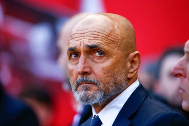 March 24, 2024, Harrison, Nj, United States: Luciano Spalletti of Italy during a match against Ecuador in an International Friendly, Länderspiel, Nationalmannschaft match at the Red Bull Arena in the city of Harrison in New Jersey in the United States this Sunday, March 24. Harrison United States - ZUMAv122 20240324_aap_v122_004 Copyright: xWilliamxVolcovx
