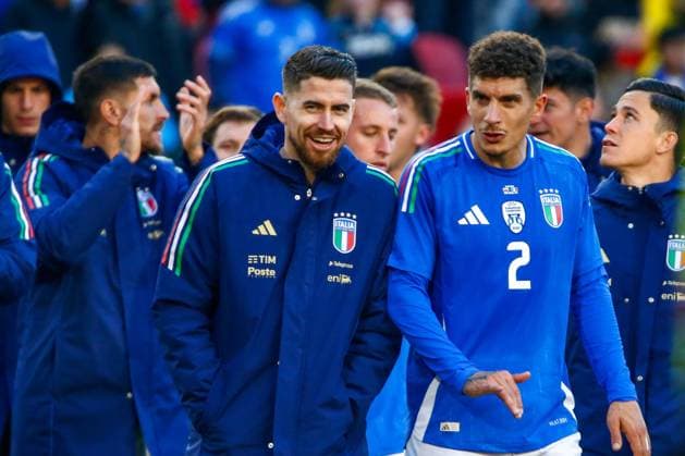 March 24, 2024, Harrison, Nj, United States: Jorginho of Italy during a match against Ecuador in an International Friendly, Länderspiel, Nationalmannschaft match at the Red Bull Arena in the city of Harrison in New Jersey in the United States this Sunday, March 24. Harrison United States - ZUMAv122 20240324_aap_v122_103 Copyright: xWilliamxVolcovx