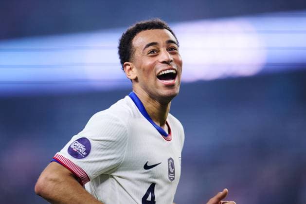 RECORD DATE NOT STATED CONCACAF NATIONS LEAGUE 2023-2024 Mexico vs United States - Final Tyler Adams celebrate this goal 0-1 of United States during the Final match between Mexico (Mexican national team, Nationalteam and United States as part of the 2024 Concacaf Nations League, at AT-T Stadium, Arlington, Texas, on March 24, 2024. ARLINGTON TEXAS UNITED STATES  Copyright: xJorgexMartinezx 20240324200322_CNL_24_FINAL_MEX_USA_ADAMS212
