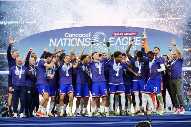 Football, Concacaf Nations League, Final, USA defeats Mexico