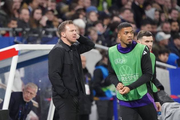 Football, Friendly match, International match, Test match, France Germany, 23 03 2024, Groupama Stadium Lyon Julian Nagelsmann,Coach, Benjamin Henrichs Germany, Action, Single image