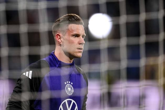 23 03 2024, Lyon, France, Groupama Stadium, France vs Germany International Friendly, Goalkeeper Marc Andre ter Stegen Germany Schaut Foto H Langer Lyon Groupama Stadium France 541_FRAGER20240323_341 Langer-541