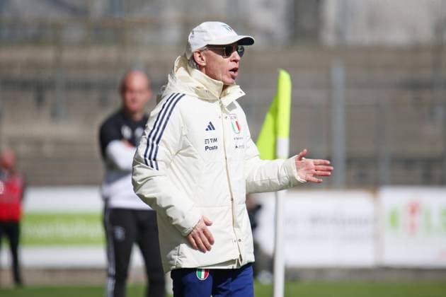 25 03 2024, xmohx, football international U16, Germany U16 Italy u16 emspor, v l coach Daniele Zoratto Italy DFL DFB REGULATIONS PROHIBIT ANY USE OF PHOTOGRAPHS as IMAGE SEQUENCES and or QUASI VIDEO Pirmasens