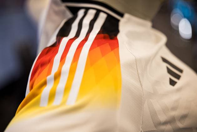 UEFA friendly match press conference Germany 25 03 2024 The home jersey of the German national team Shoulder details UEFA friendly match press conference Germany, Frankfurt, DFB Campus on 25 03 2024 Copyright: xBEAUTIFULxSPORTS Wunderlx
