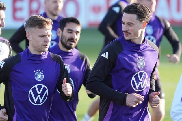 Joshua Kimmich Germany Germany , Robin Koch Germany Germany Frankfurt 25 03 2024 Final training Germany, DFB Campus