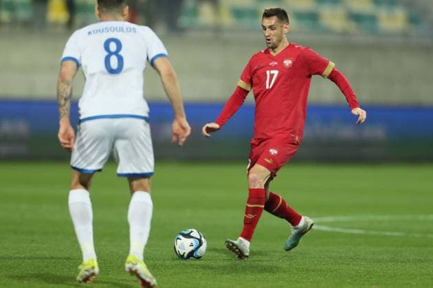 CYPRUS vs SERBIA SRDJAN MIJAILOVIC football player of Serbia, at the friendly match against Cyprus, at Belgrade Stark Arena. Belgrade 25.03.2024. photo: MN Press FOOTBALL, FRIENDLY MATCH, SERBIA, CYPRUS Larnaca stadium AEK arena Cyprus Copyright: xMarkoxMetlasx xMNxPressx