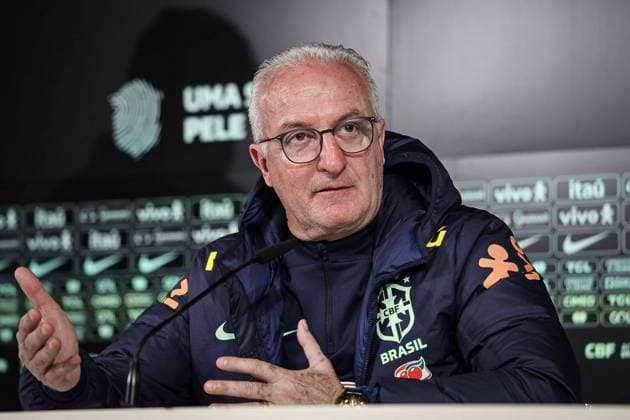 Sport Bilder des Tages Treino Selecao Brasileira MADRID (ES), 03 25 2024 - FOOTBALL Brazilian national team, Nationalteam Training - Technician Dorival Jr in a press conference, PK, Pressekonferenz during training at the Estadio Alfredo di Estefano in Madrid, Spain on Monday afternoon (25). IMAGO Yann Halyson Sao Paulo Brasil Copyright: xyannhalysonx